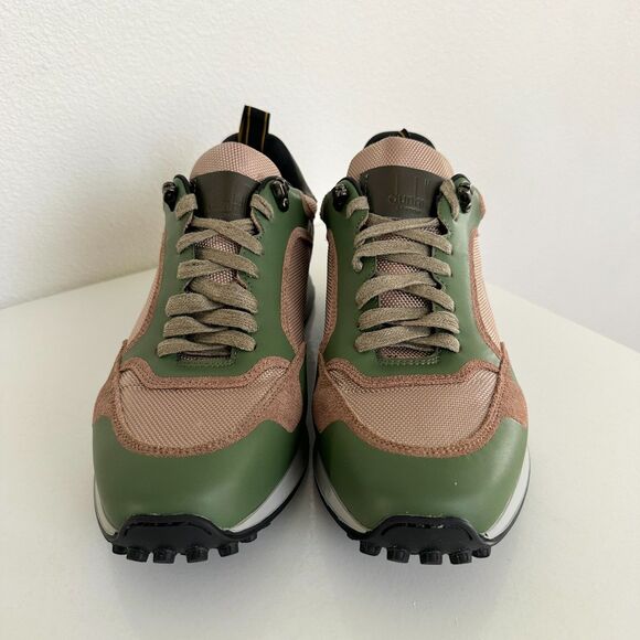 Dunhill Radial Runner Sneakers Leather Brown Green Mesh Italy Men\'s EU 43 US 10 main image 11